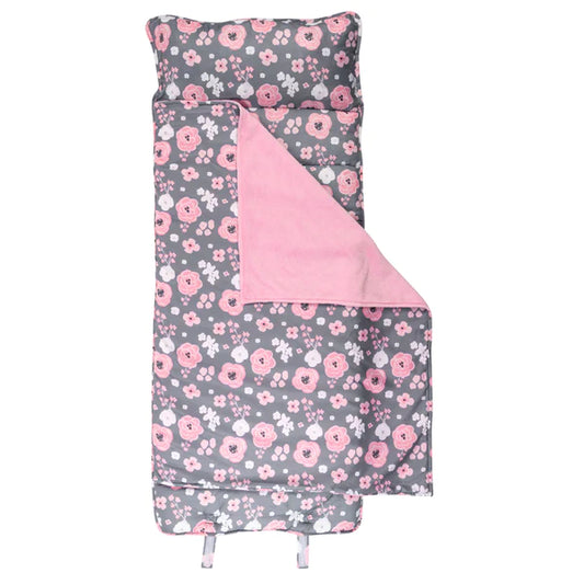 SJ Nap Mat - Charcoal Flower