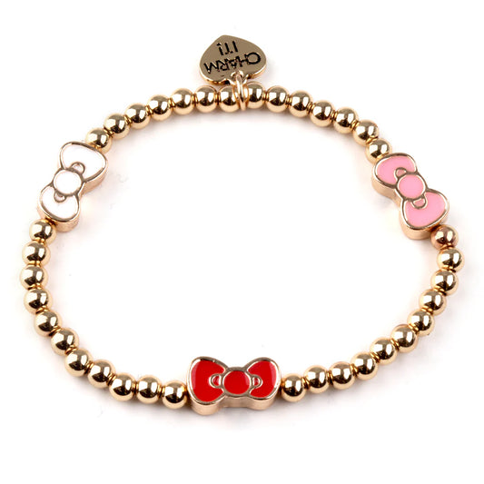 CI Bracelet- Gold Hello Kitty Stretch Bead