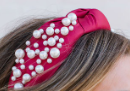 MM headband pearl crimson