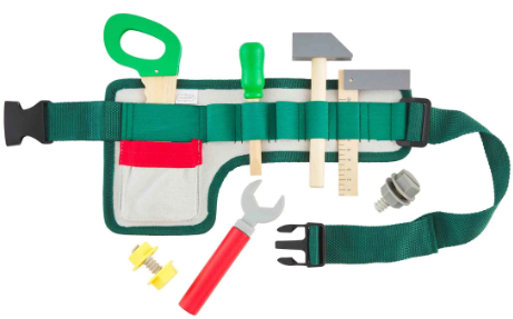 MP tool belt wood toy set