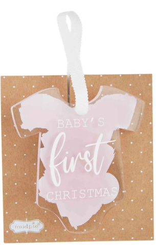 MP Pink baby's first cmas ornament