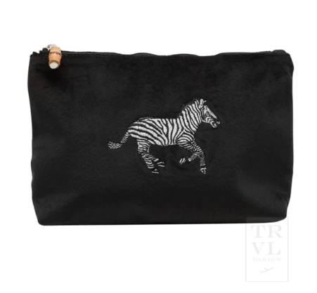 TRVL Voyage Clutch - Black Zebra