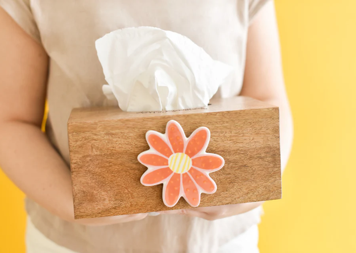 HapEv Mini Wood Tissue Box