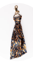 MS Keychain Navy/Orange Tiger tail