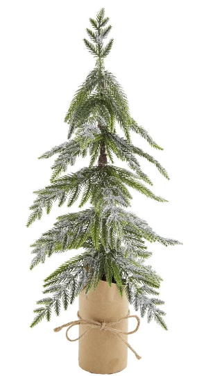 MP Silver Glitter Tree Kraft Pot