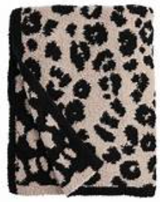 MP Leopard Blanket- Tan & Black