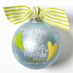 CC Glass Ornament- For This Child