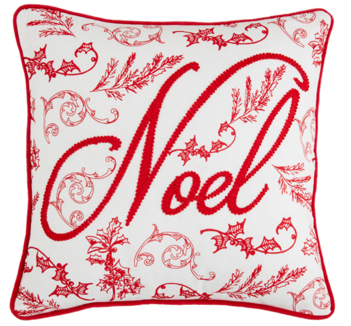 Square Xmas Embroided pillow