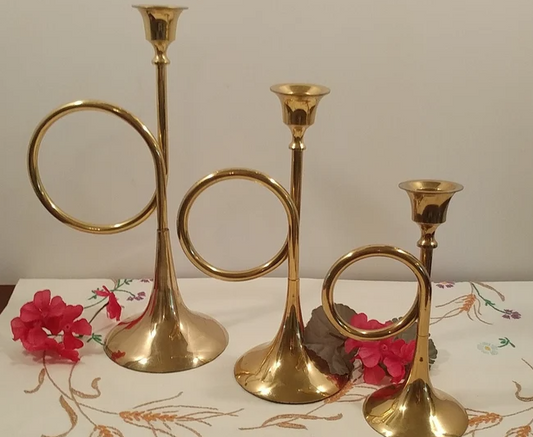 8oak LG Candlestick - French Horn