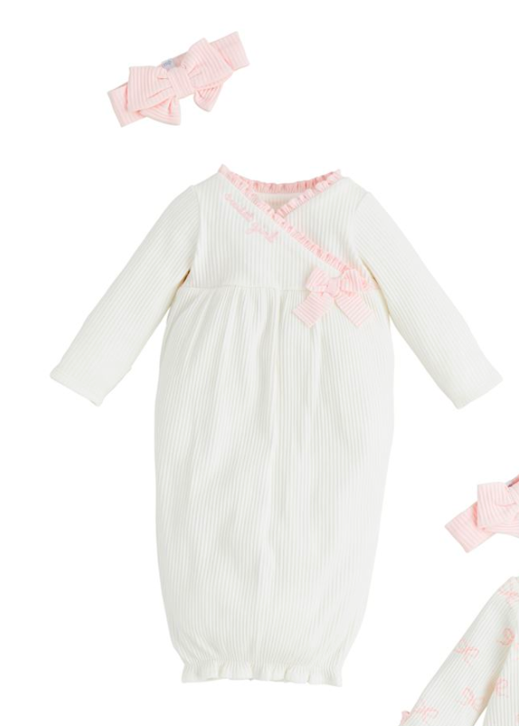 MP White Chainstitch Gown