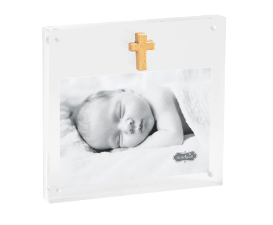 MP Acrylic Frame with Gold Cross
