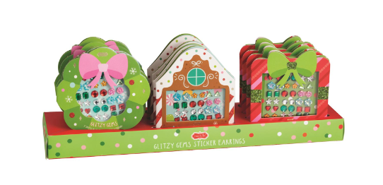 Mp Christmas Glitzy Gems Sticker Earrings