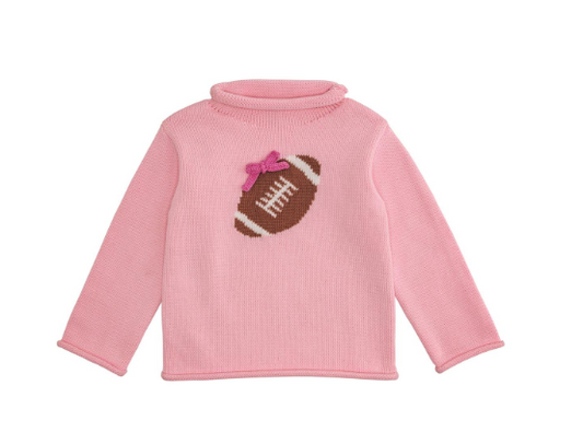 MP Pink Football Rollneck Sweater