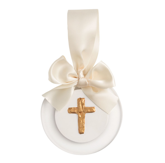 MP Cross Intaglio Ornament
