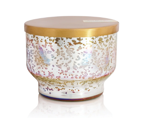 CB- Pineapple Flower Mercury Iridescent Inverted Jar