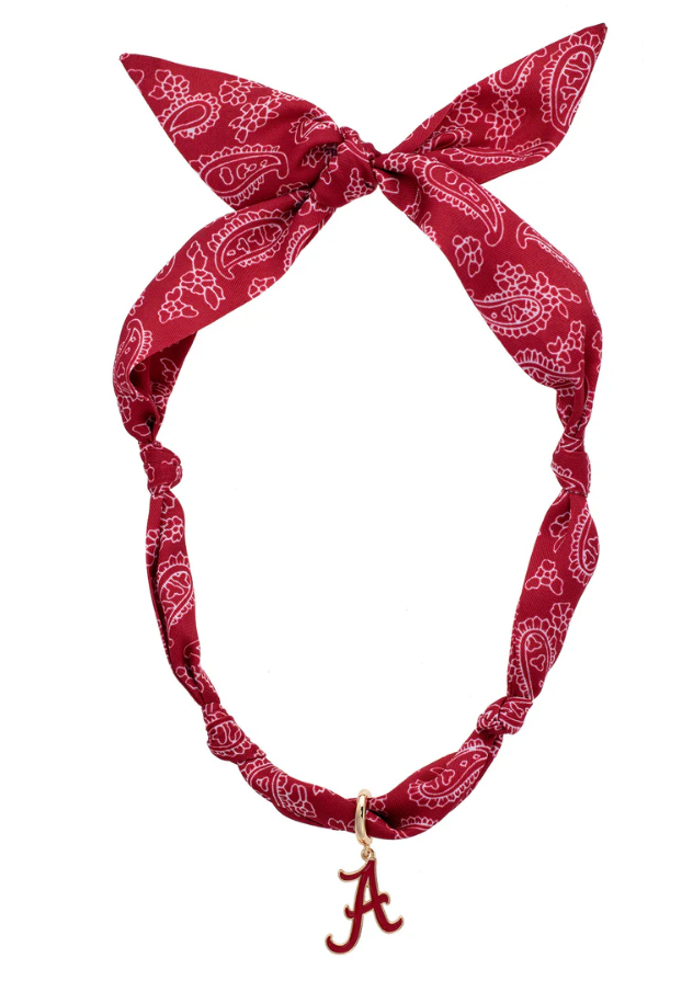 CANVAS Alabama Crimson Tide Logo Bandana Scarf Necklace
