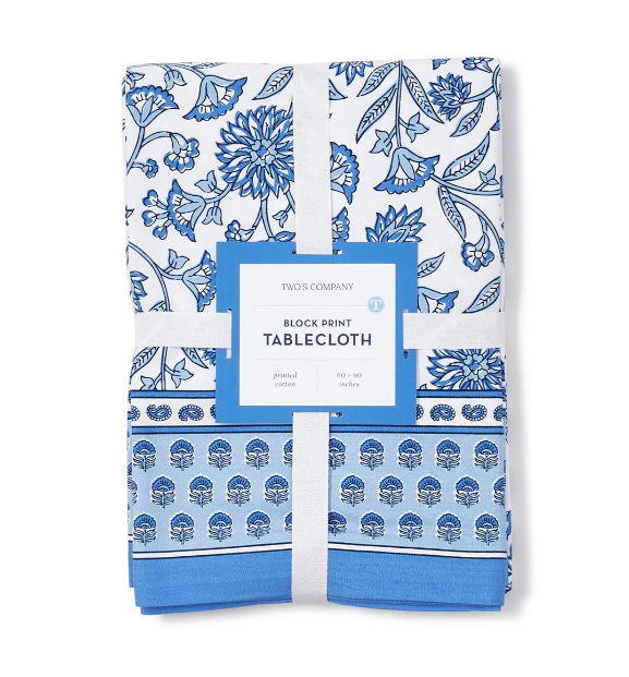 TC Block Print Table Cloth