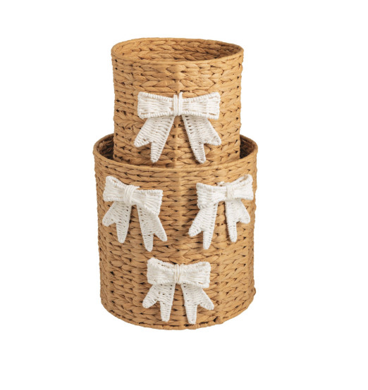 MP Woven Bow Basket