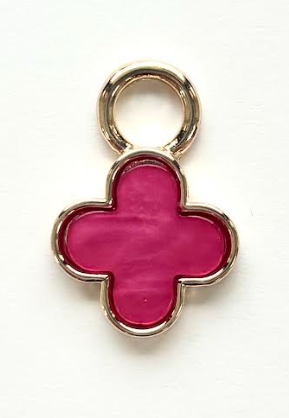 Canvas Marble Clover Charm