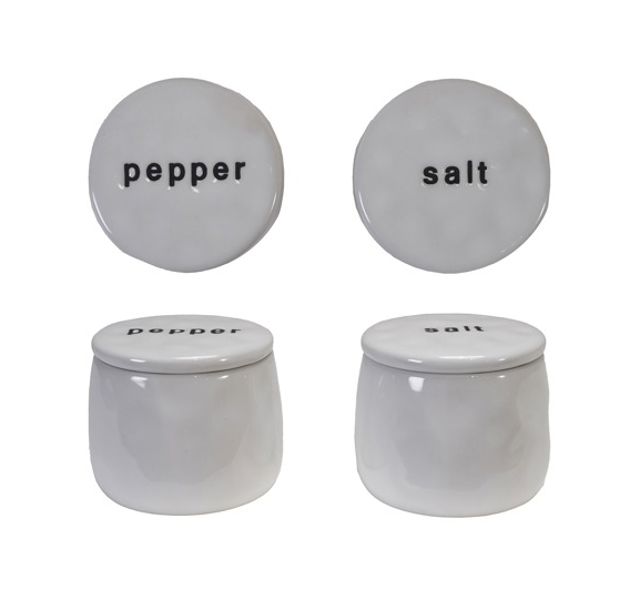HM Stoneware Salt & Pepper Pinch Pot Set