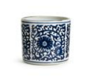 TC Blue & White Lotus Flower Vase