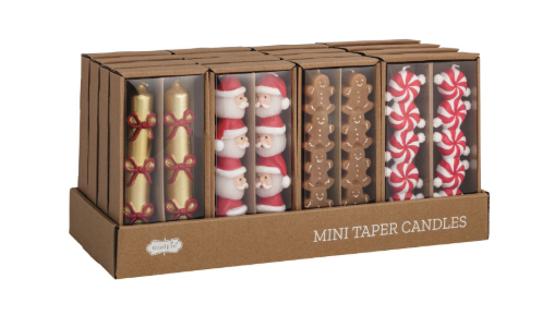 MP Christmas Mini Taper Candle Sets
