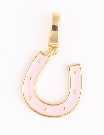MM Girl Charm Luxe Pink Horse Shoe