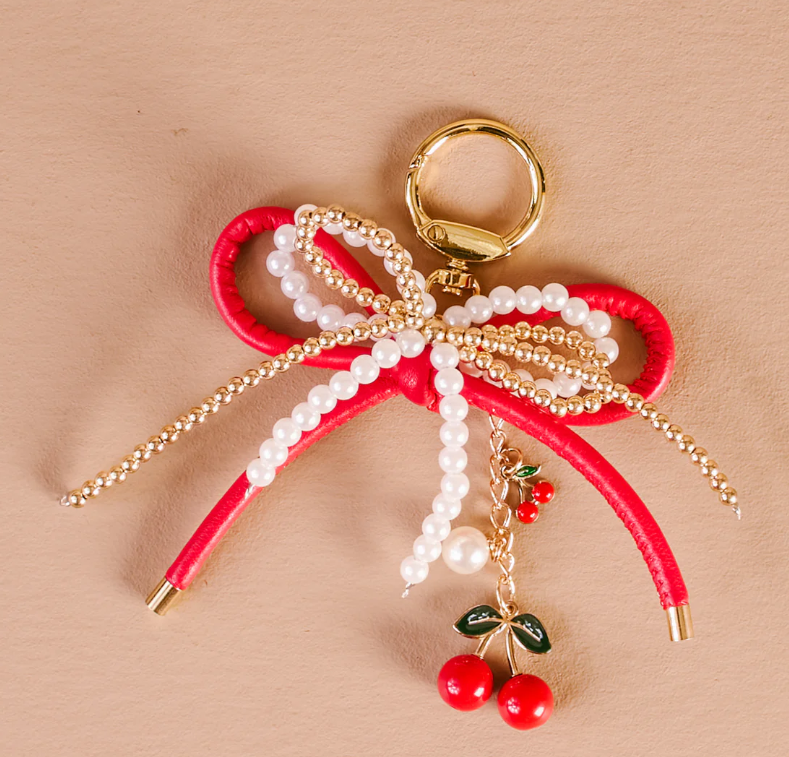 TDE Layered Bows Bag Charm