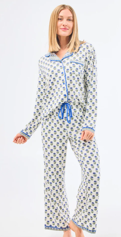 MS Charlotte Floral Foulard Navy Set