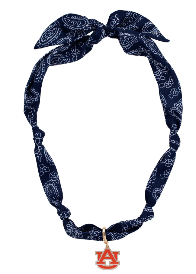 CANVAS Auburn Tigers Logo Bandana Scarf Necklace