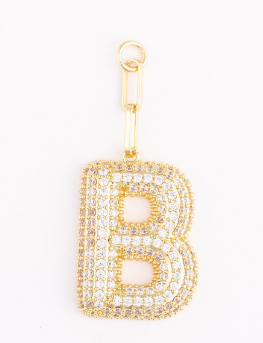 MM Heather Initial Bag Charms