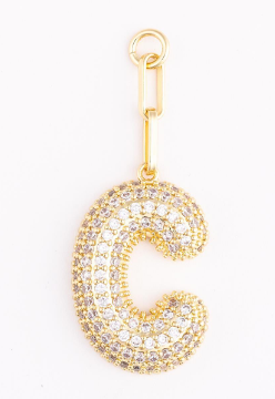 MM Heather Initial Bag Charms