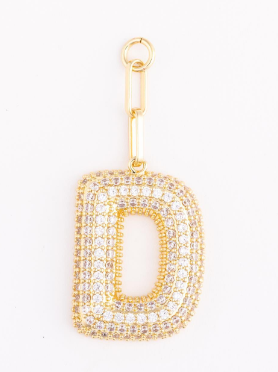 MM Heather Initial Bag Charms