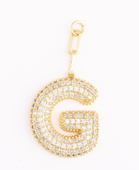 MM Heather Initial Bag Charms