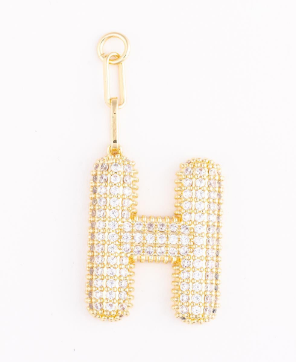 MM Heather Initial Bag Charms