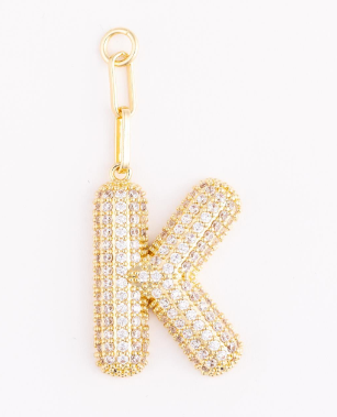 MM Heather Initial Bag Charms