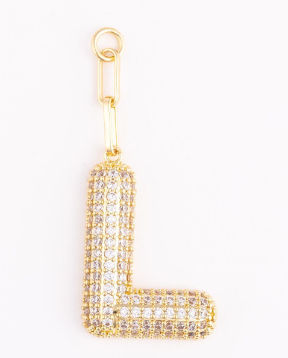 MM Heather Initial Bag Charms