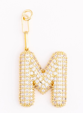 MM Heather Initial Bag Charms