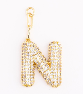 MM Heather Initial Bag Charms