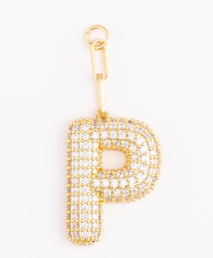 MM Heather Initial Bag Charms