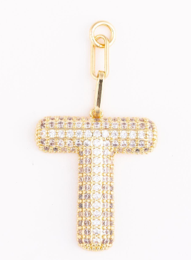 MM Heather Initial Bag Charms