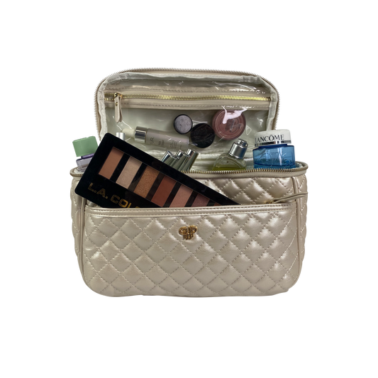 PN Train Case - Pearl Quilted