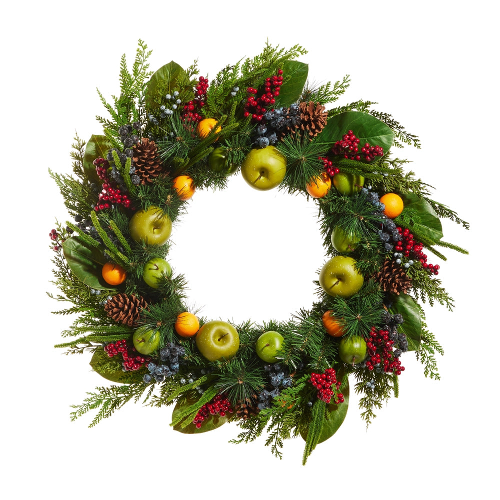 RI 33" Mixed Fruit Wreath