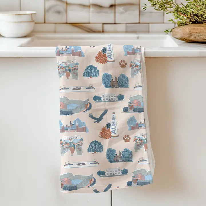 GM Tea Towel- Auburn