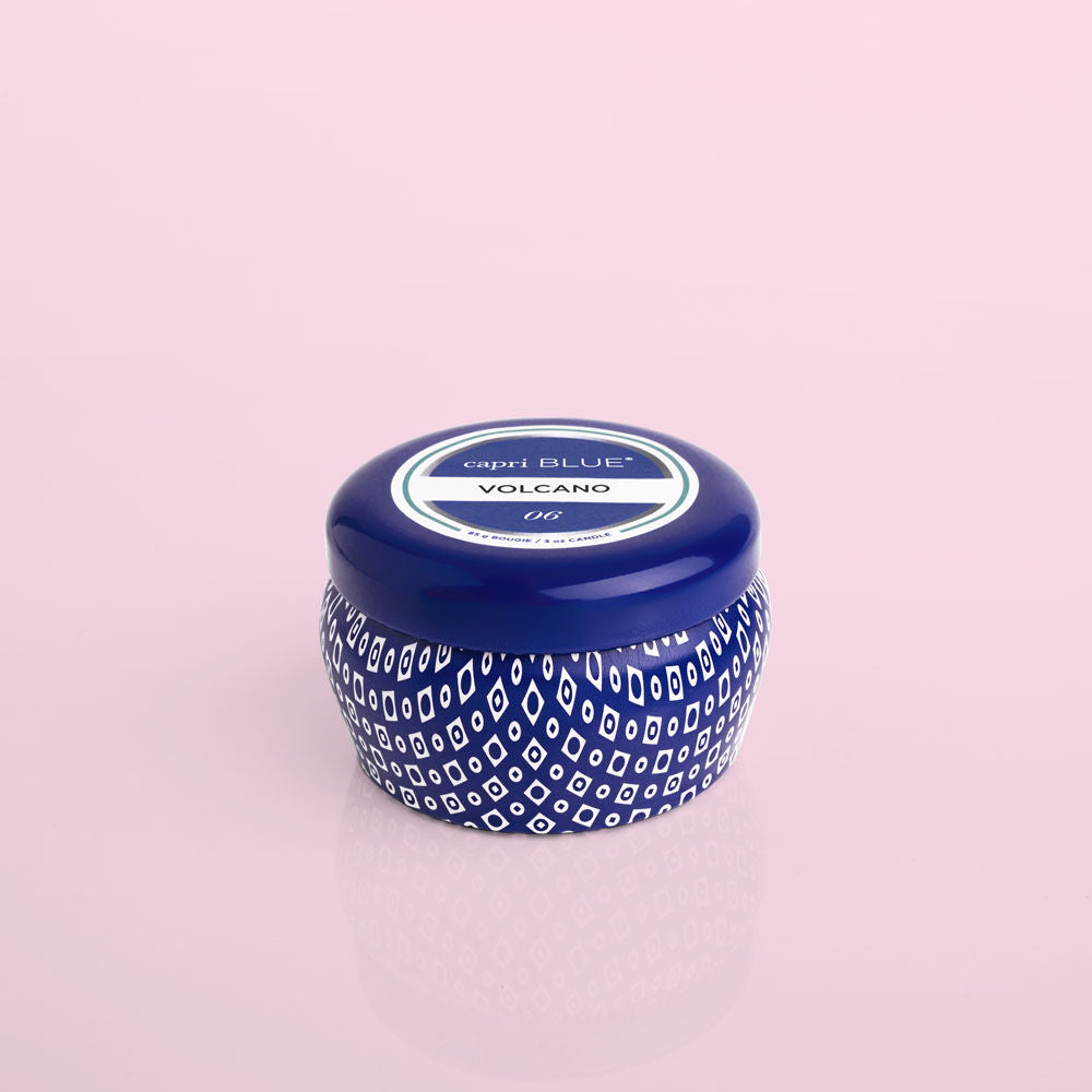 3oz mini blue tin - volcano