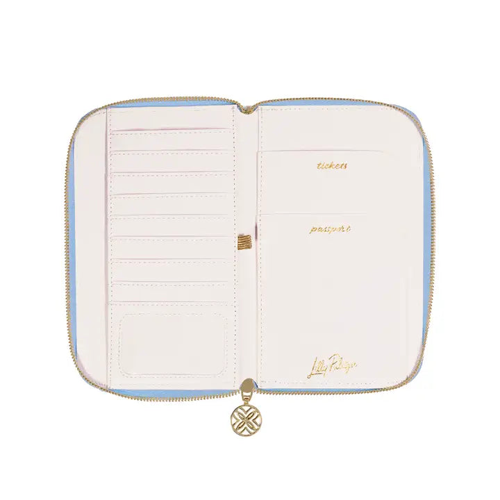 LP Travel Wallet | Bamboo Logo Trellis