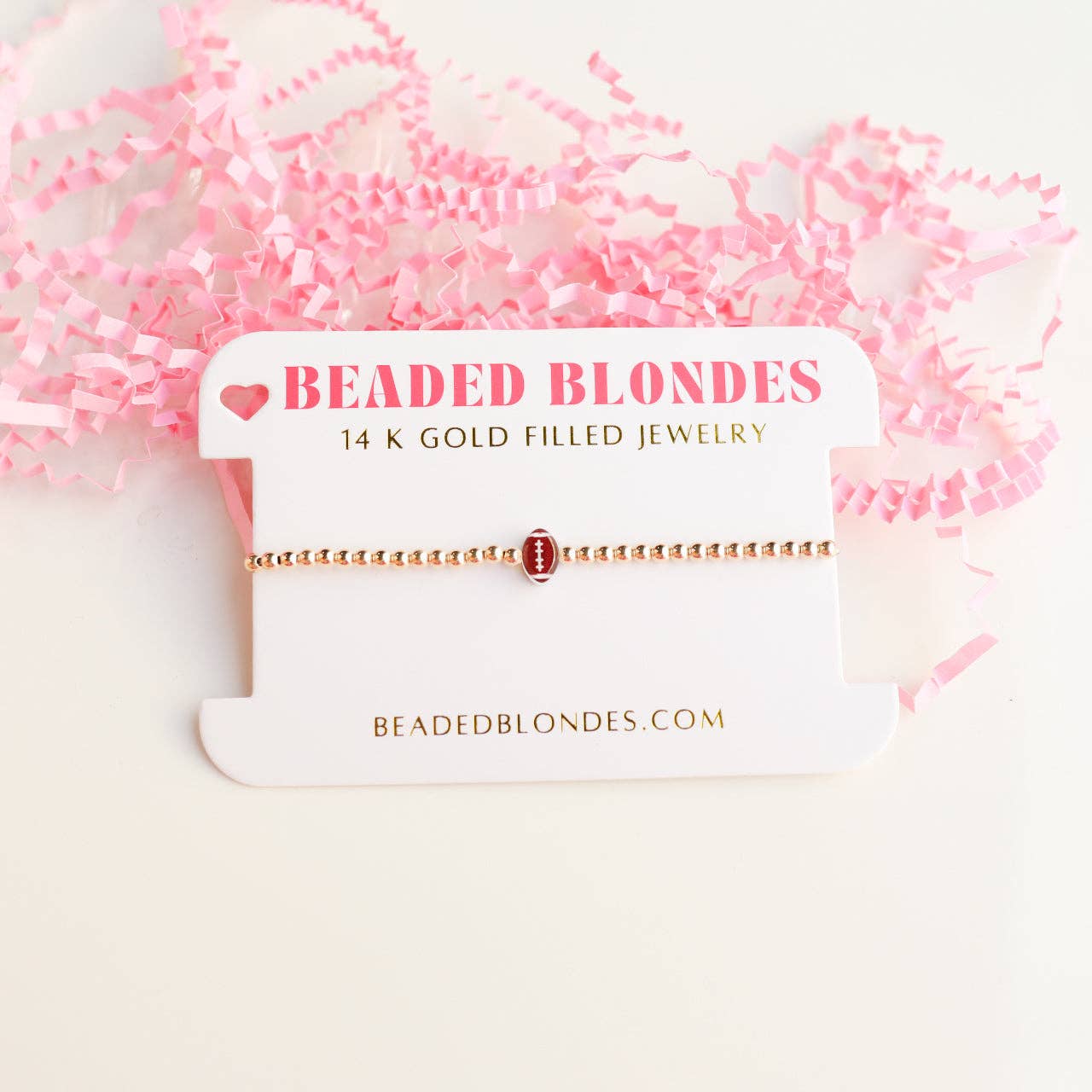 Football BB Bead Bracelet (Kids Size)