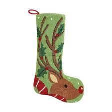 PH Stocking- Green Reindeer