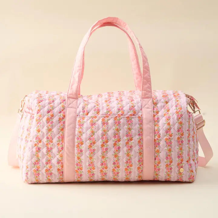 TDE On-The-Go Quilted Weekender Bag | Petal Parade Pink