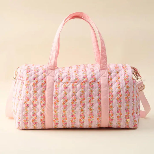 TDE On-The-Go Quilted Weekender Bag | Petal Parade Pink